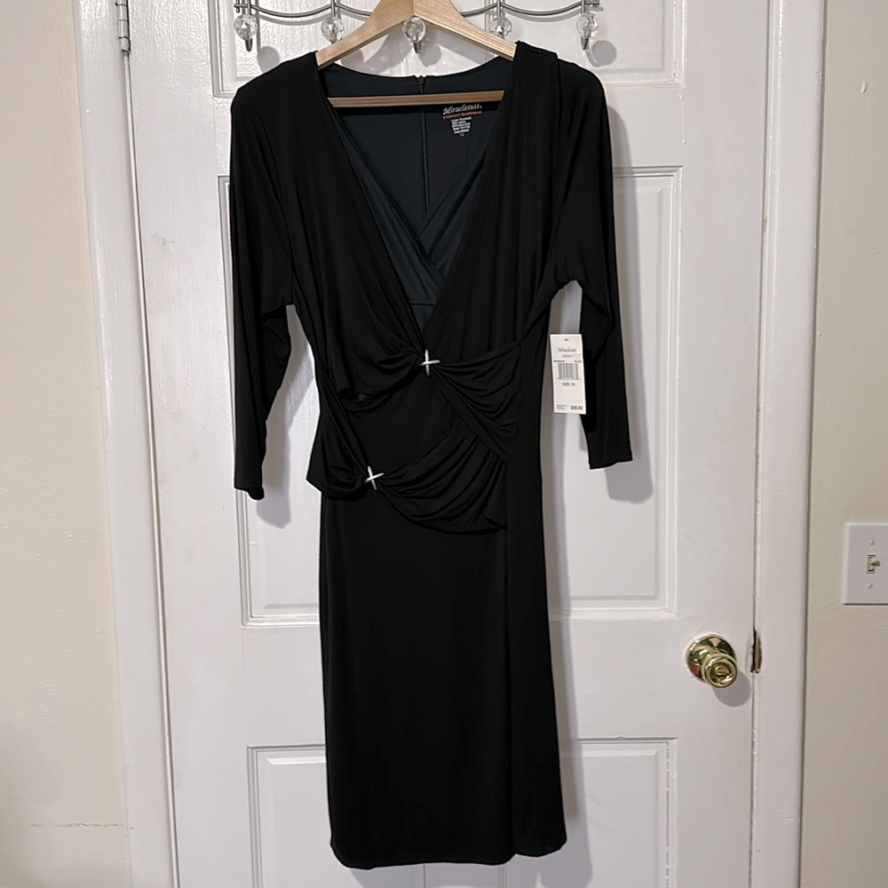 Miraclesuit black jersey dress